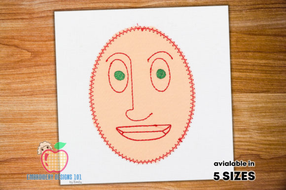 A Person’s Head Applique