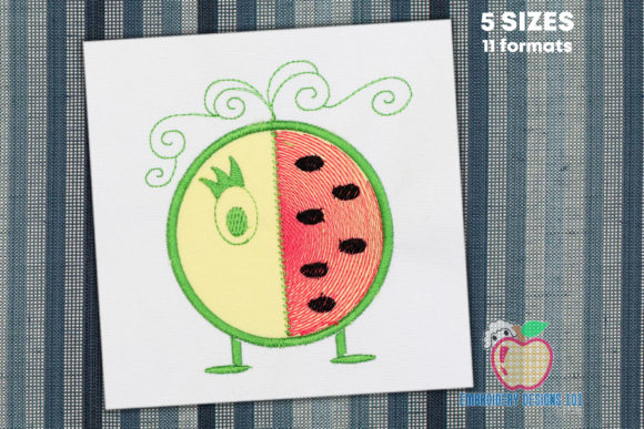Cartoon Watermelon Applique