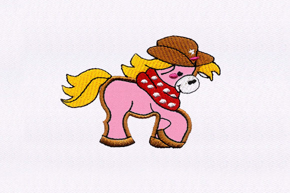 Cowboy Horse Embroidery Design