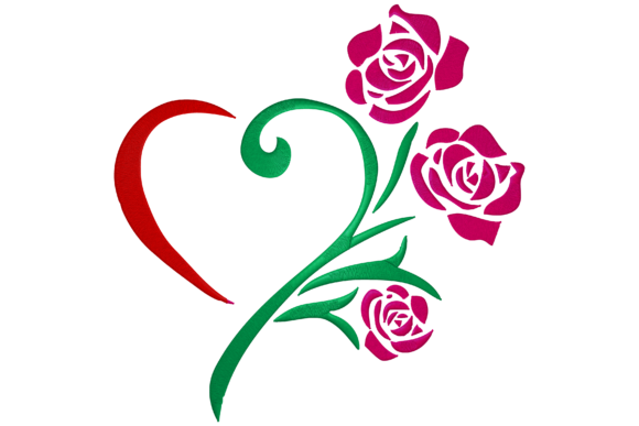 Heart Rose Flower