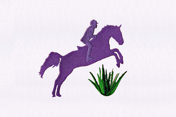 Purple Jockey Horse: A Thoughtful Embroidery Choice for Meaningful Gifts